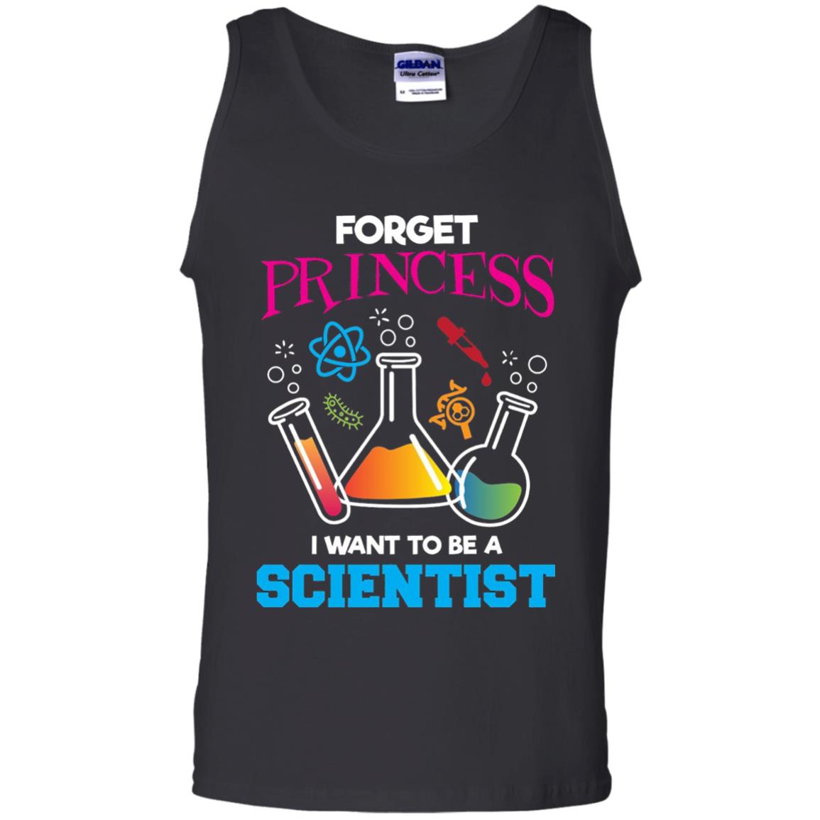 Forget Princess I Want To Be A Scientist Shirt Chemistry Black
