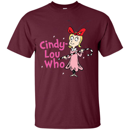 Dr. Seuss Cindy-lou Who T-shirt Maroon