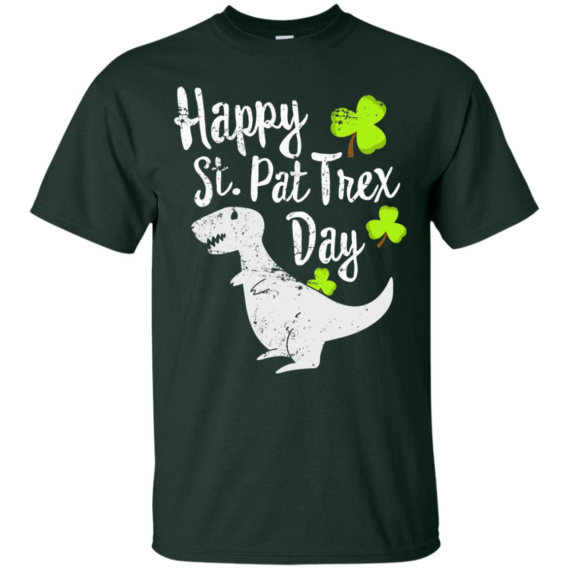 Pat T-rex Cute Stain Patricks Shirt Forest