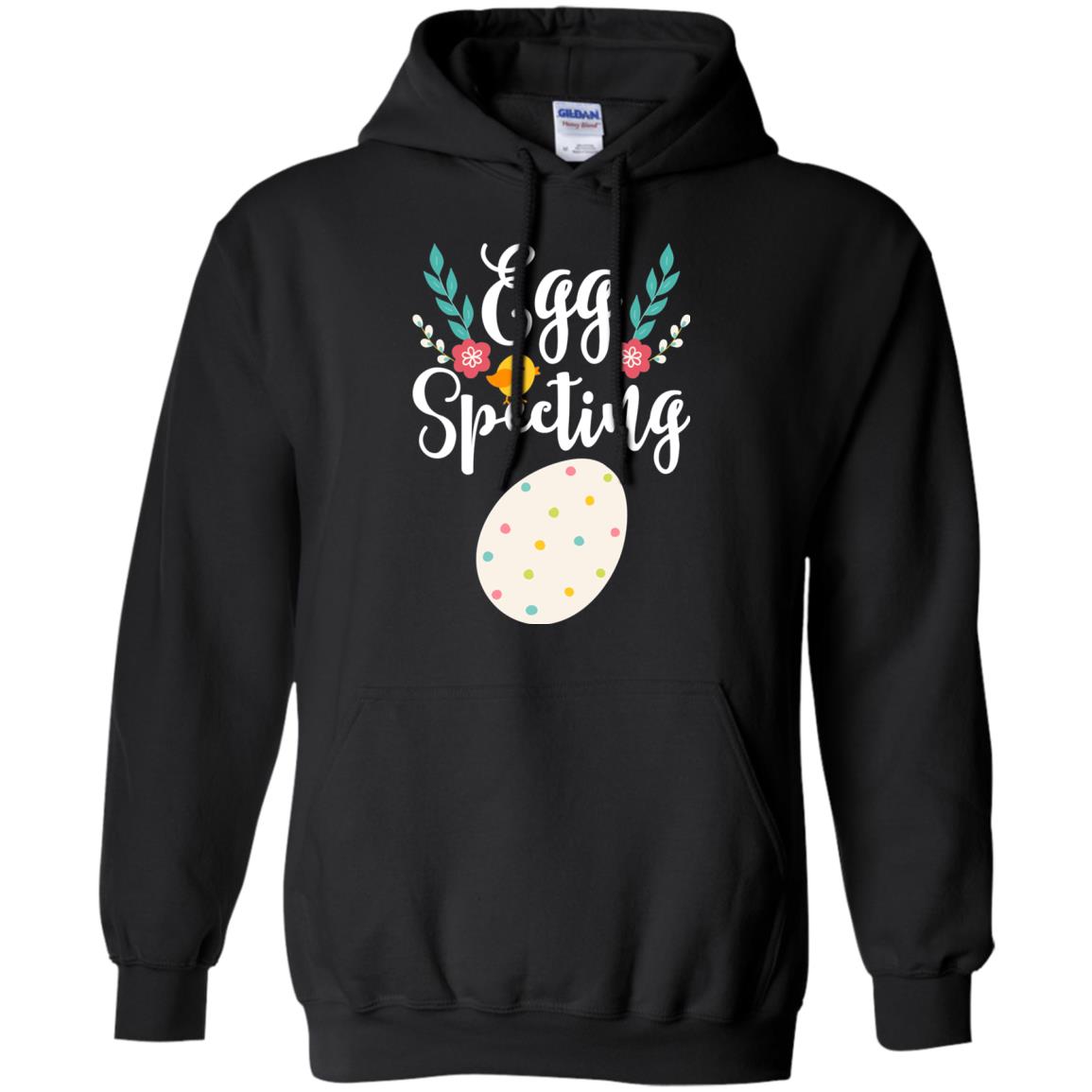 Egg Specting Announcement Pregnant Easter T-shirt Black