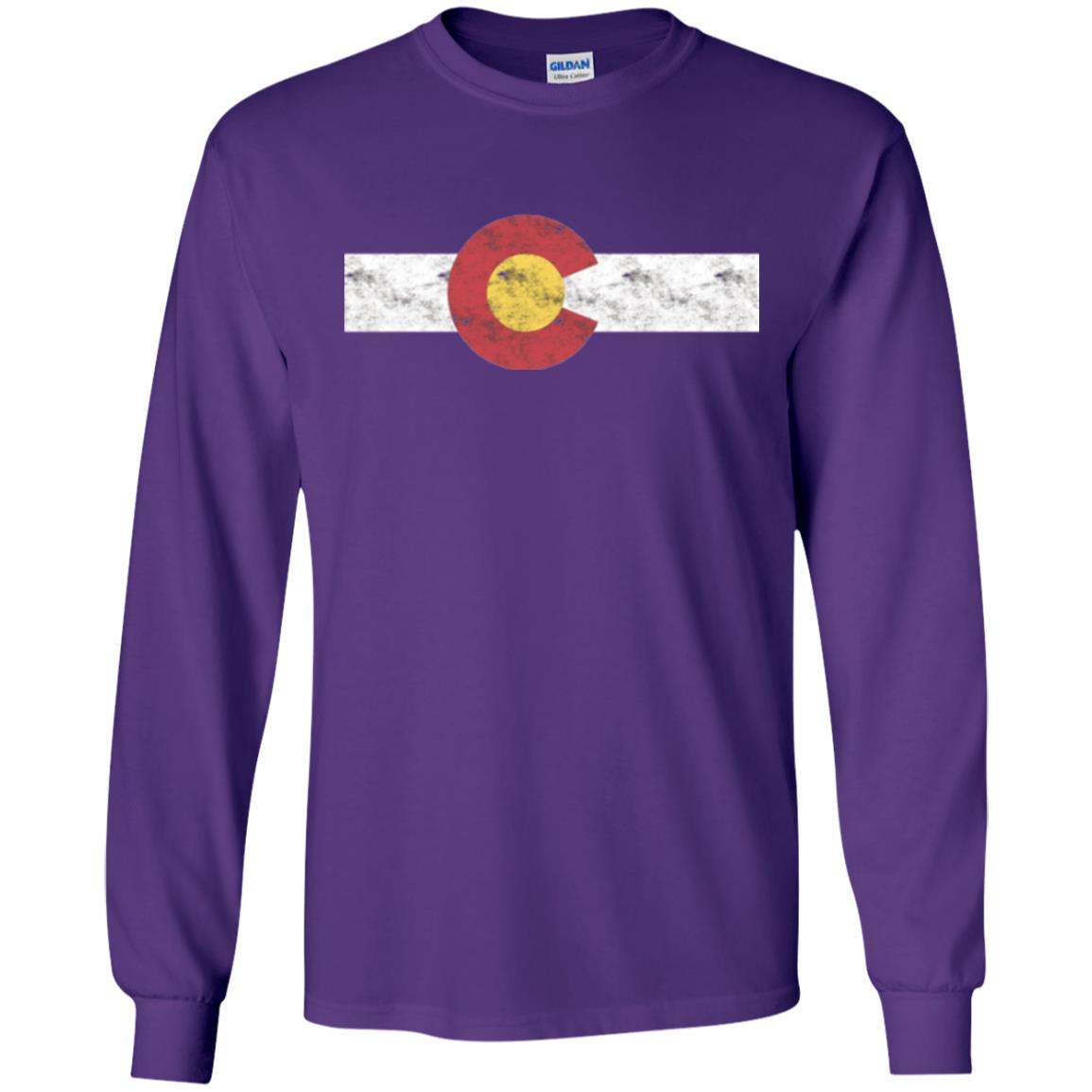 Colorado State Flag T-shirt Patriotic Colorado Day Purple