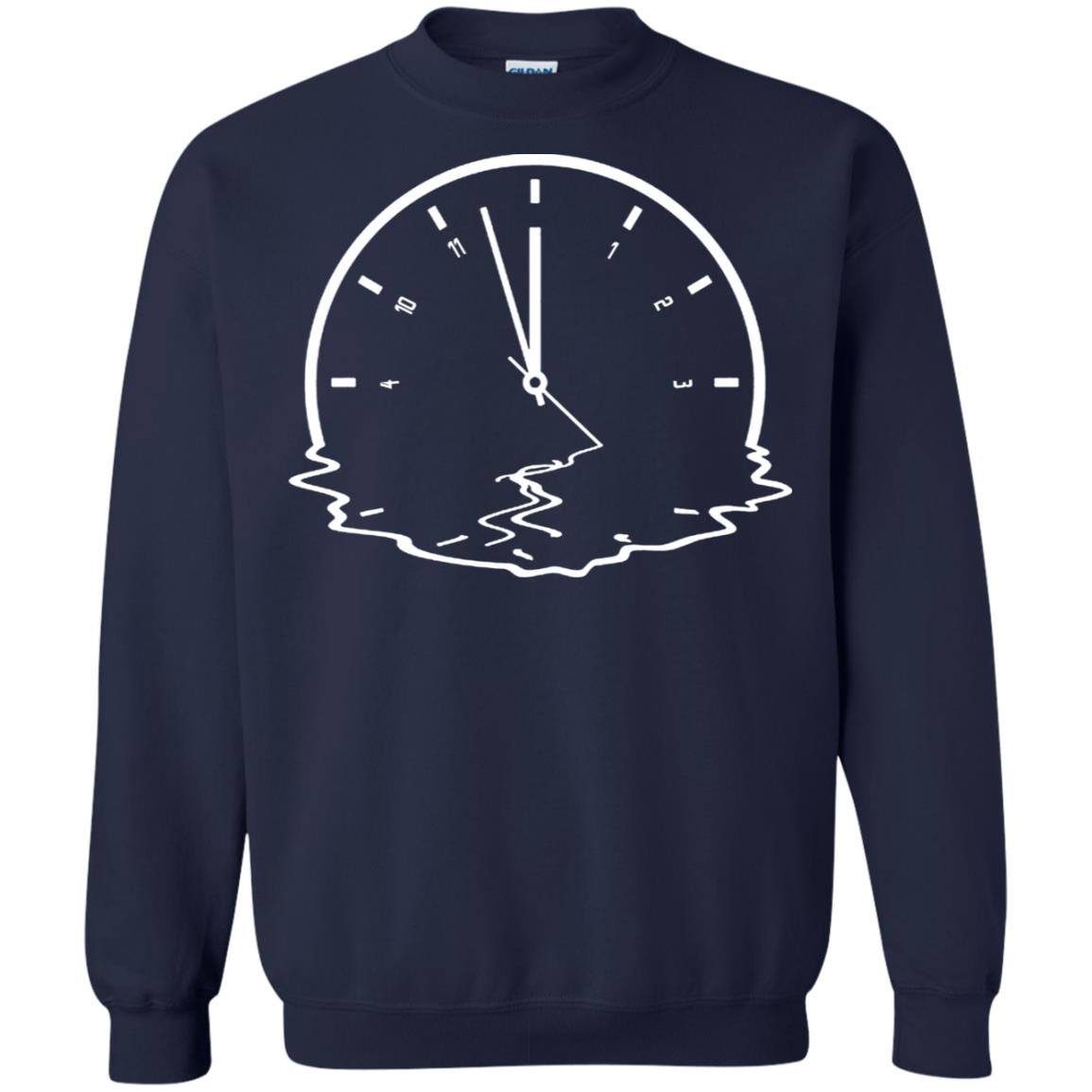 Alzheimer's & Dementia Awareness Funny Clock Gift Shirt Navy