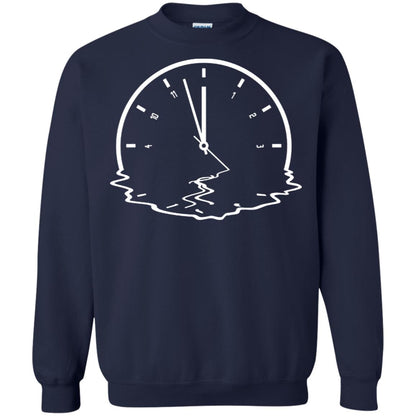 Alzheimer's & Dementia Awareness Funny Clock Gift Shirt Navy