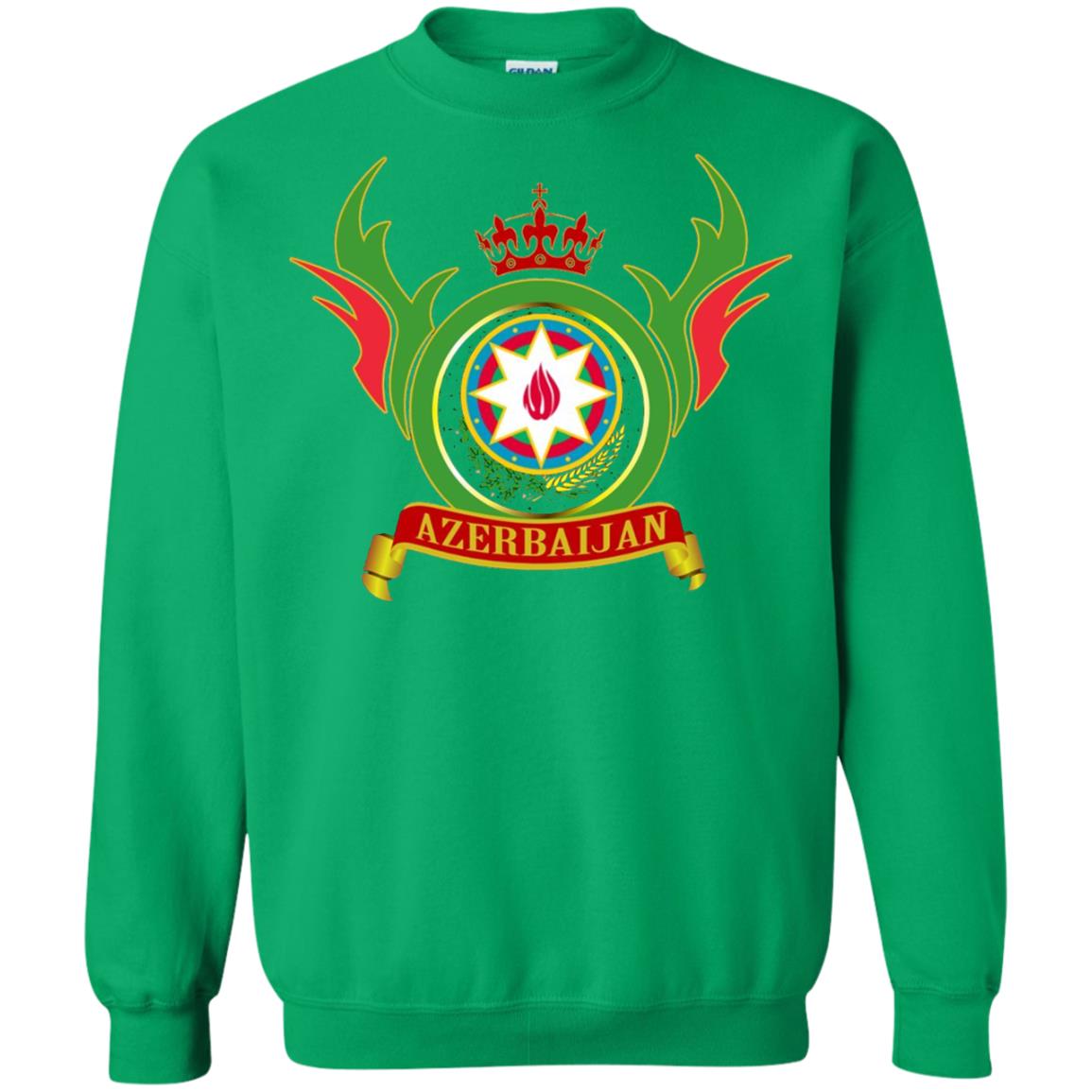 Azerbaijan Arms Coat Flag T-shirt Irish Green