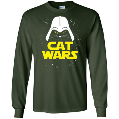 Cat Lover T-shirt Cat Wars T-shirt Forest Green