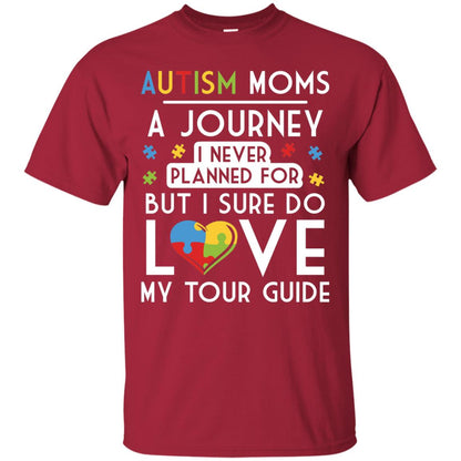 Autism Mom Shirt Autism Mom A Journey Of Love Cardinal
