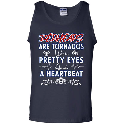 Redheads Are Tornados With Pretty Eyes And A Heartbeat Shirt Navy