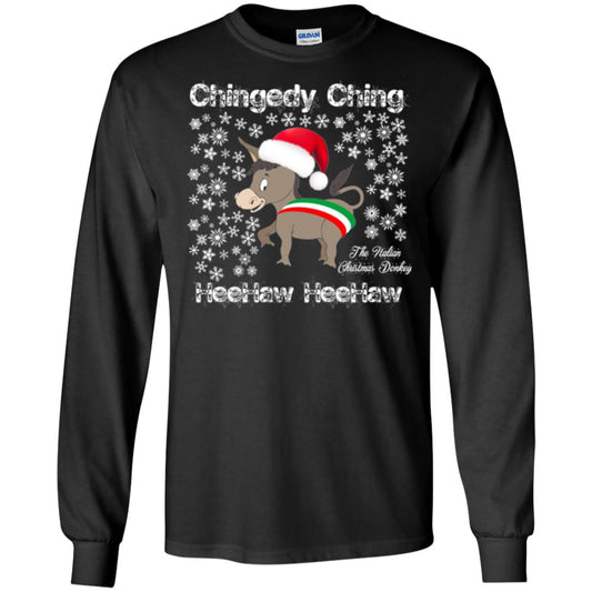 Christmas T-shirt The Italian Christmas Donkey Black