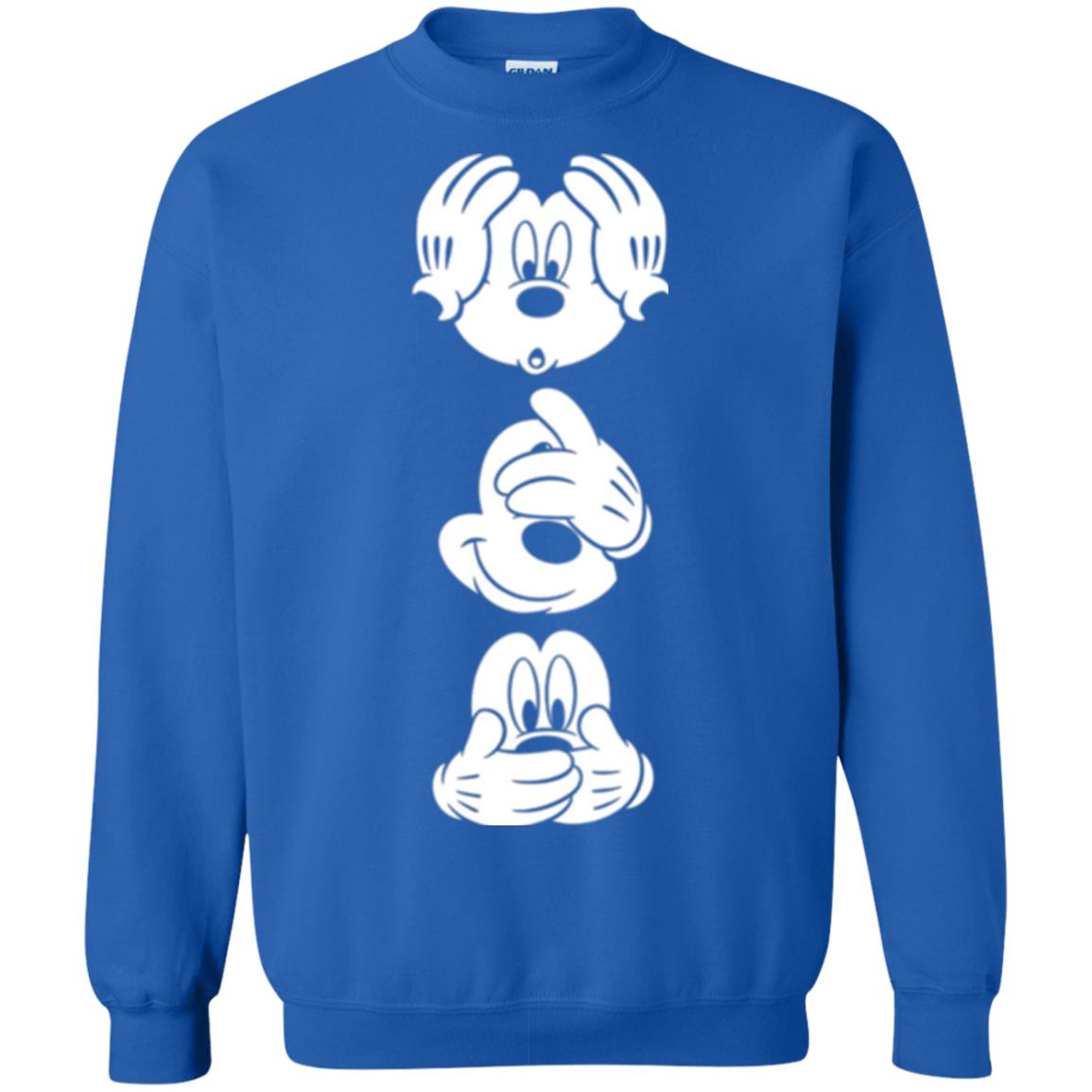 Cartoon T-shirt Disney Mickey Mouses Graphic Royal