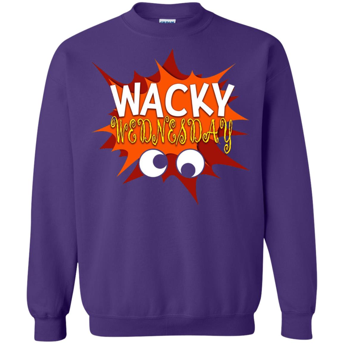 Wacky Wednesday Googly Eyes Silly T-shirt Purple