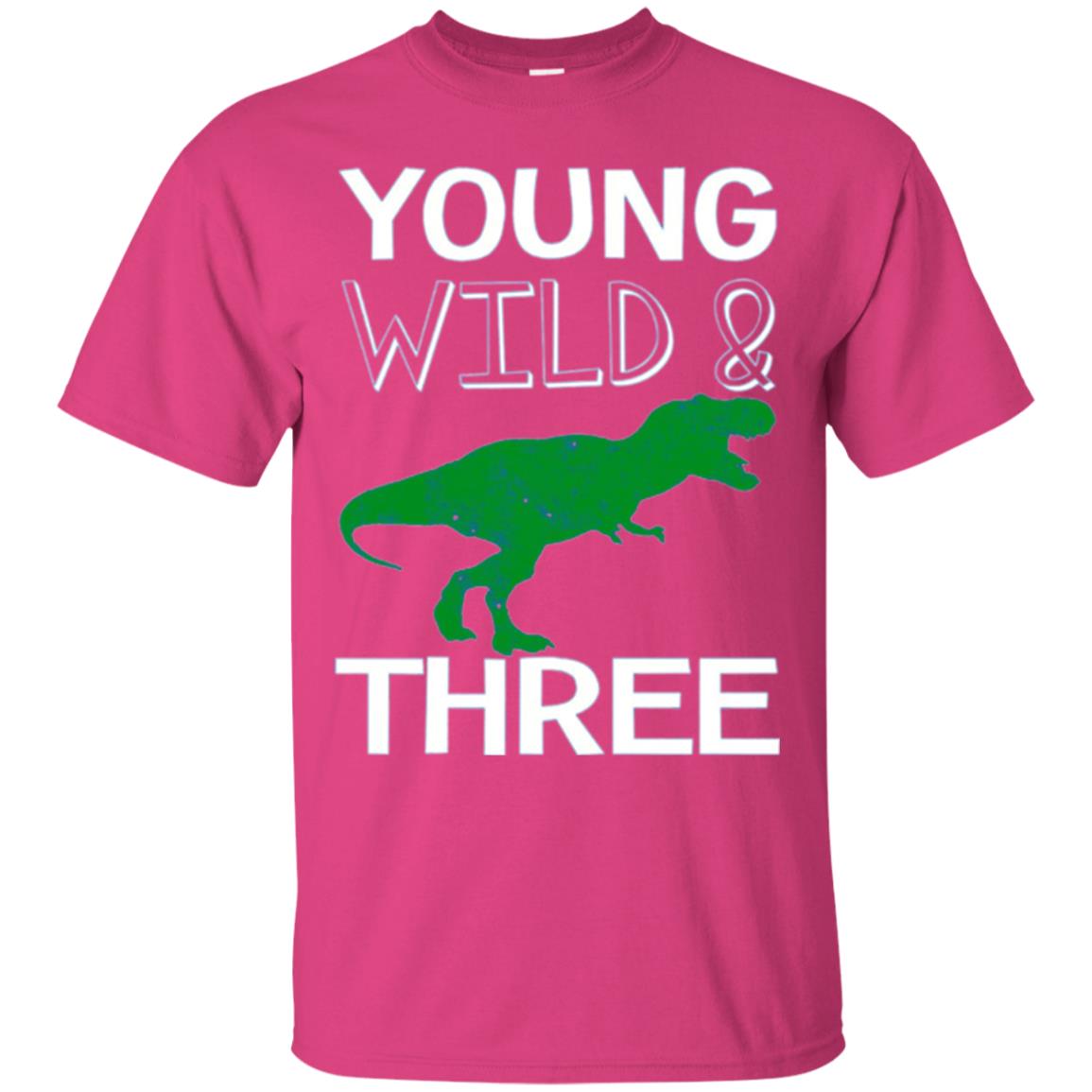 Dinosaur T-shirt Young Wild And Three Heliconia