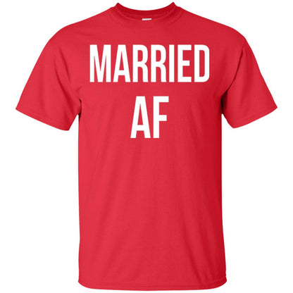 Married Af Funny T-shirt Red