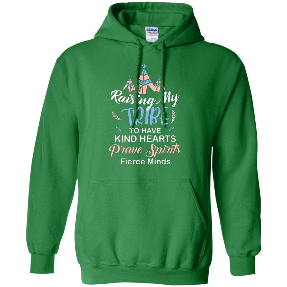 Mommy T-shirt Raising My Tribe To Have Kind Hearts Irish Green