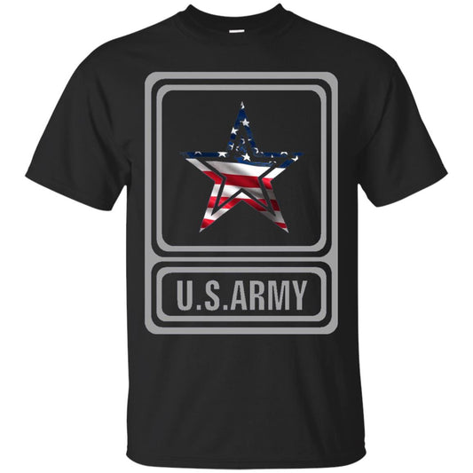 United States Army Original Us Flag T-shirt Black