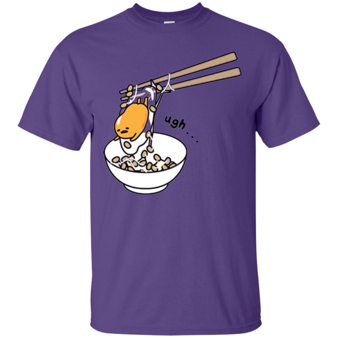 Film T-shirt Gudetama Chopsticks Purple