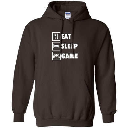 Gamer T-shirt Eat Sleep Game Dark Chocolate