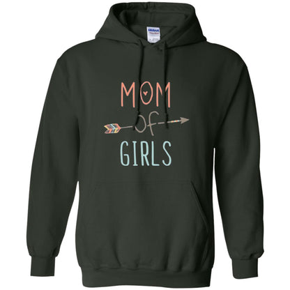 Mommy T-shirt Mom Of Girls Forest Green