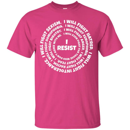 I Resist The Hate T-shirt Heliconia