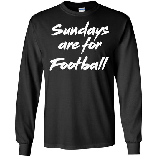Football Lover T-shirt Sundays Are For Football Black