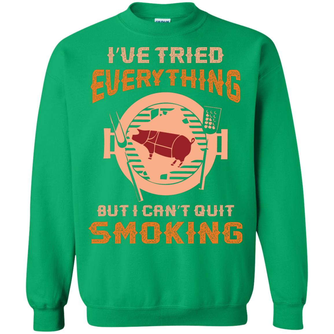 I Can’t Quit Smoking Barbecue Party T-shirt Irish Green
