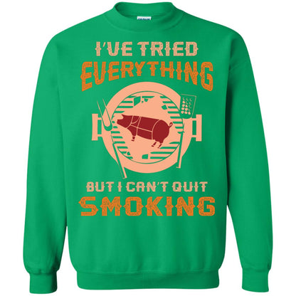 I Can’t Quit Smoking Barbecue Party T-shirt Irish Green