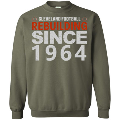 Football T-shirt Cleveland Football Rebuilding Since 1964 Military Green