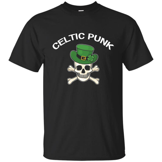 Celtic Punk Rock Irish St. Patrick_s Day T-shirt Black