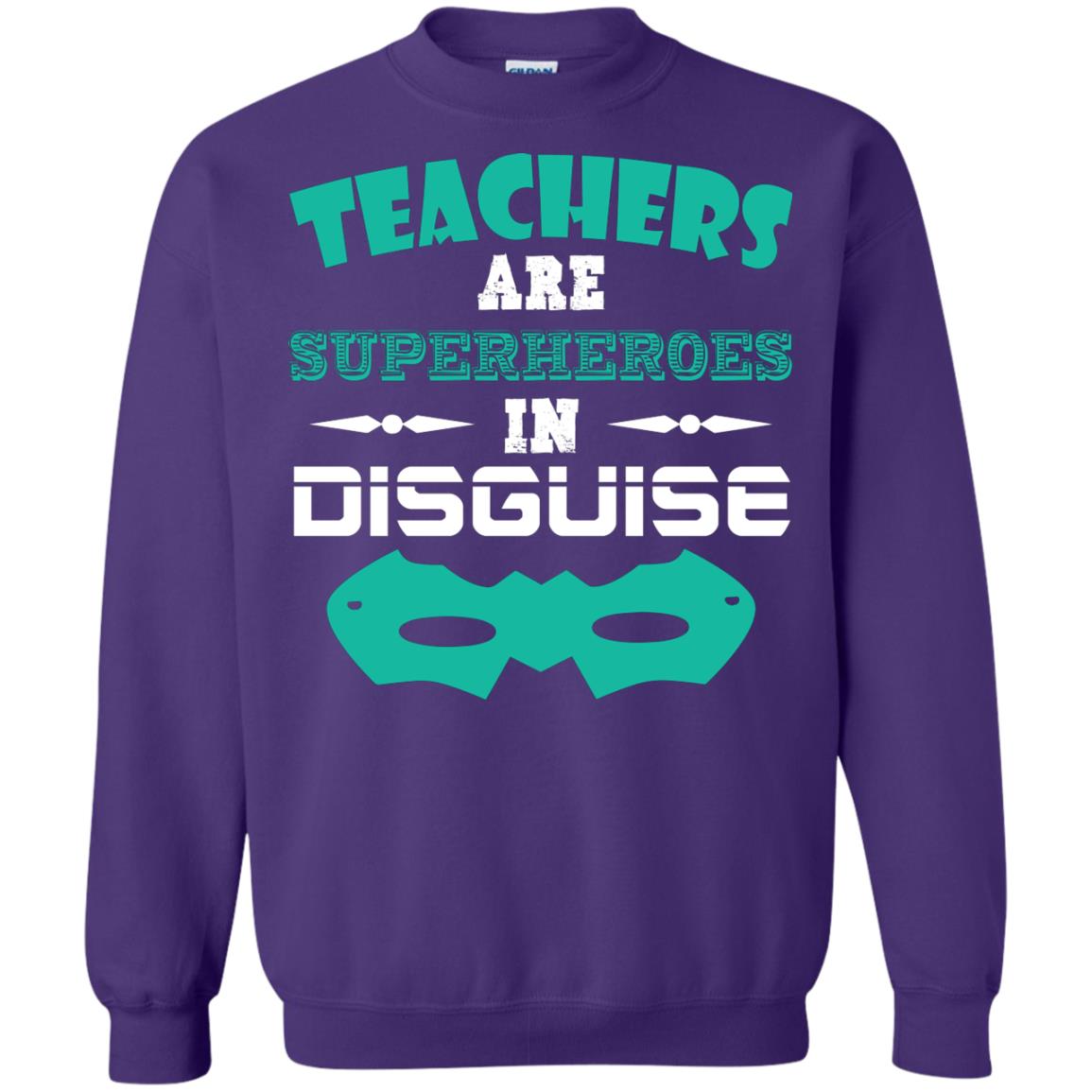 Teachers Are Superheroes In Disguise Movie Lover T-shirt Purple