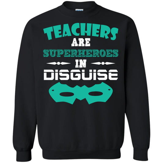 Teachers Are Superheroes In Disguise Movie Lover T-shirt Black