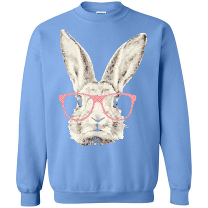 Easter Bunny Rabbit Pink Glasses Funny Hipster Shirt Carolina Blue