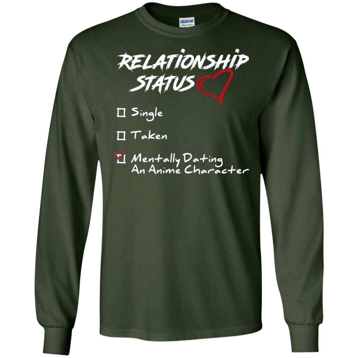 Relationship Status Mentally Dating An Anime Character Gift Shirt For Anime Lover