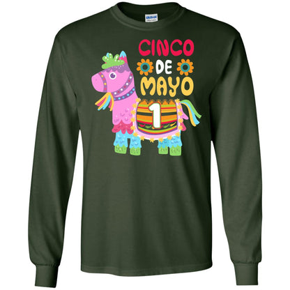 Cinco De Mayo Pinata Jockeys Horse Race 1st Birthday T-shirt Forest Green