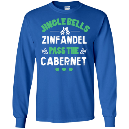 Christmas T-Shirt Jingle Bells Zinfandel Pass The Cabernet Royal