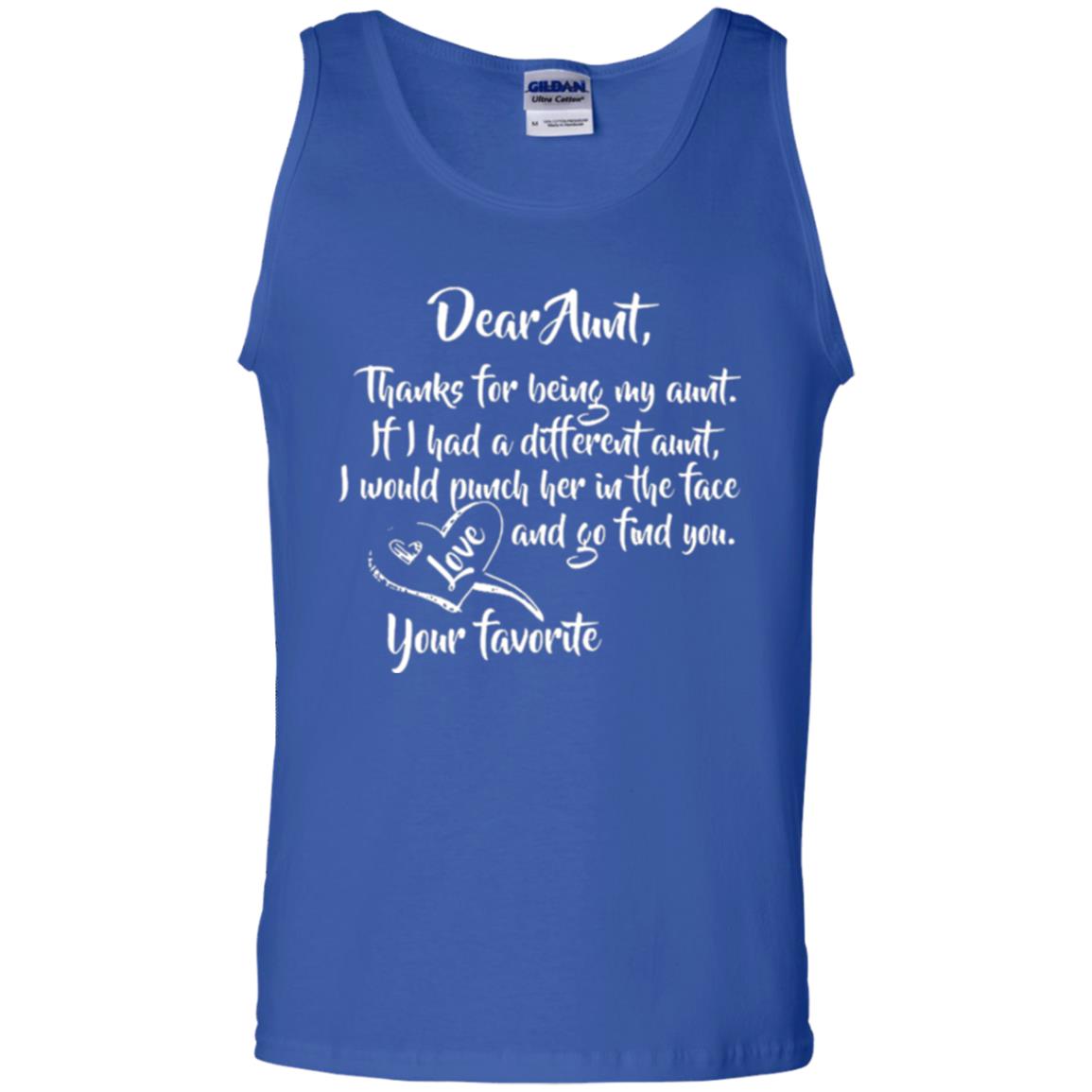 Family T-shirt Dear Aunt Thanks For Being My Aunt Royal
