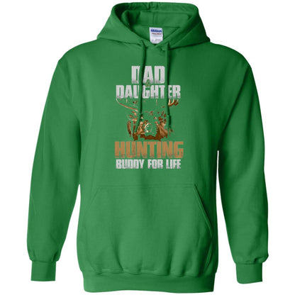 Family Christmas T-shirt Dad And Daughter Hunting Buddy For Life Irish Green