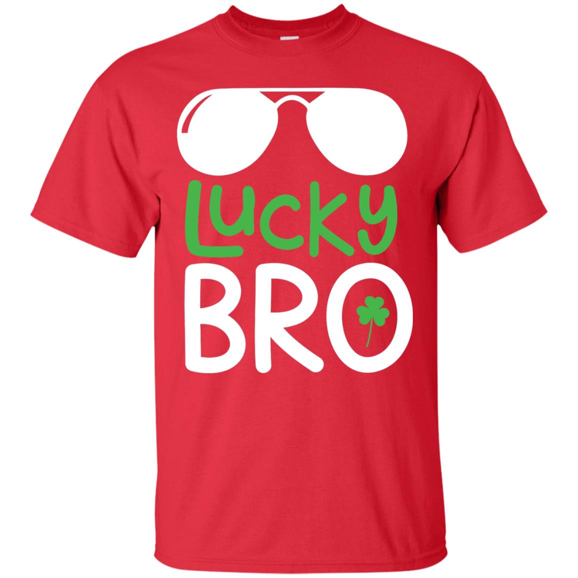 Lucky Bro St. Patrick_s Day T-shirt Red