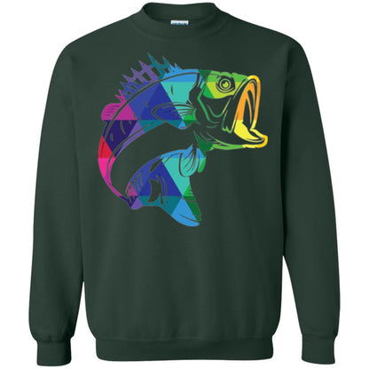 Fisherman T-shirt Fish For Bass Forest Green
