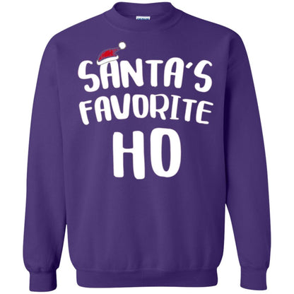 Christmas T-shirt Santa_s Favorite Ho Purple
