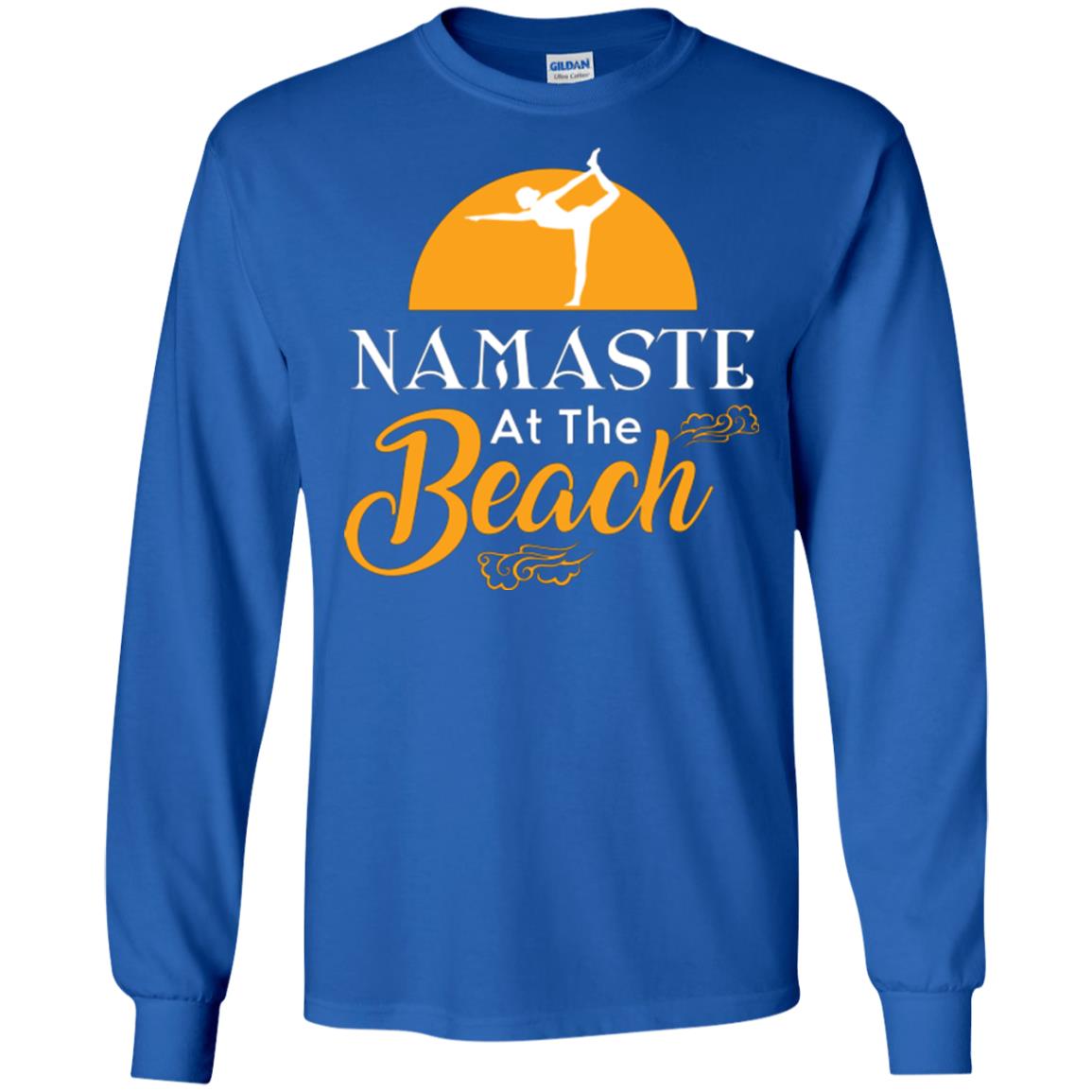 Yoga Lover T-shirt Namaste At The Beach Royal