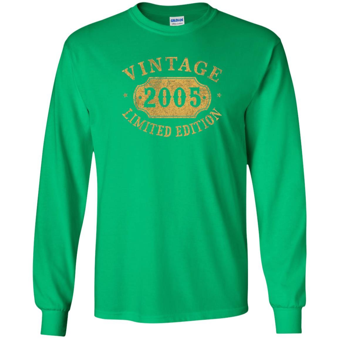 Brithday T-shirt Vintage 2005 Limited Edition Irish Green