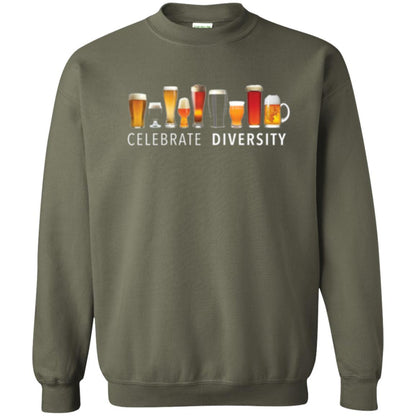 Beer Lover T-shirt Celebrate Diversity Military Green