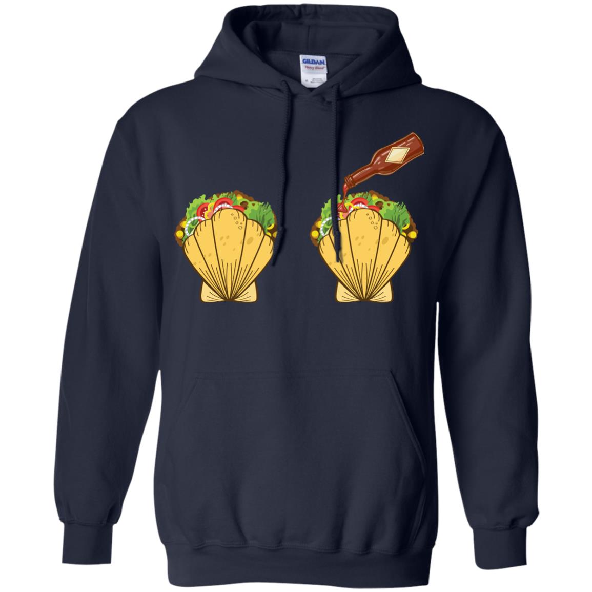 Mermaid Shell T-shirt Taco Bra And Spicy Chili Sauce Navy