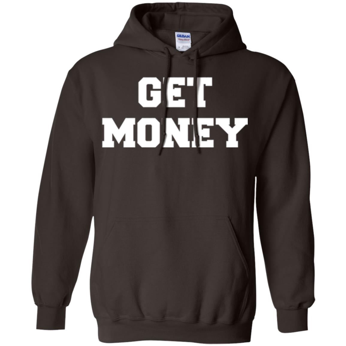 Motivational Quote T-shirt Get Money Dark Chocolate