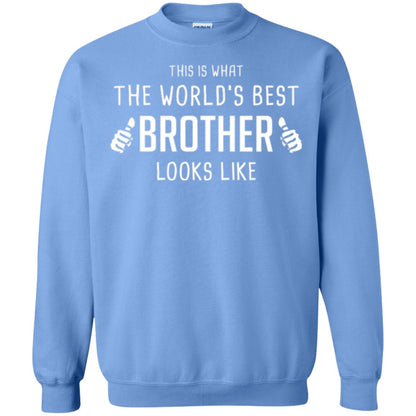 Brother T-shirt This Is What The Worlds Best Brother Looks Like Carolina Blue