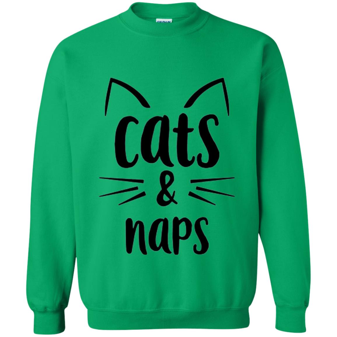 Cats And Naps Lovers T-shirt Irish Green