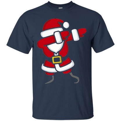 Christmas T-shirt Dabbing Santa Claus Navy