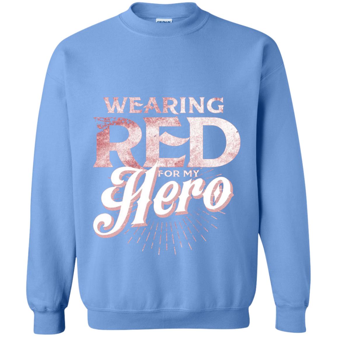 Wearing Red For My Hero Proud Us Army Shirt Carolina Blue
