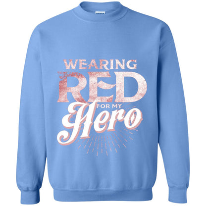 Wearing Red For My Hero Proud Us Army Shirt Carolina Blue