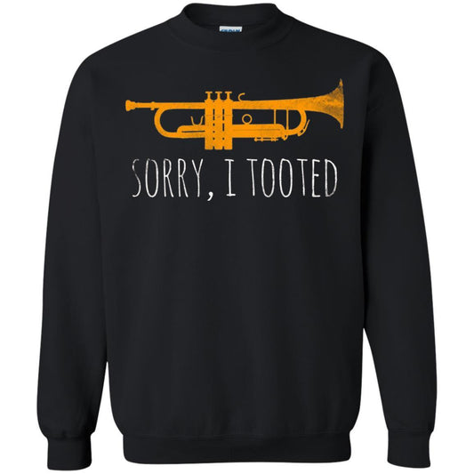 Trumpet Lovers T-Shirt Sorry I Tooted Black
