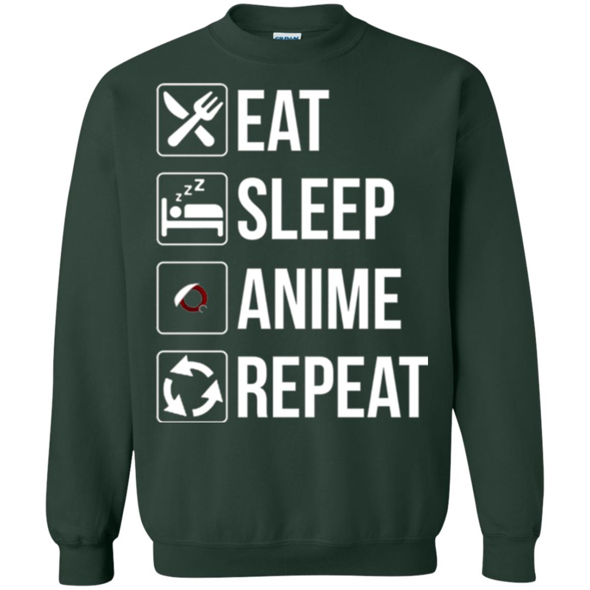 Anime Lovers T-shirt Eat Sleep Anime Repeat